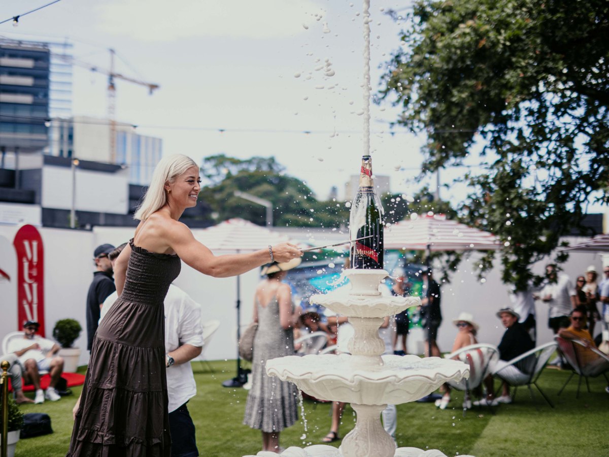 G.H. Mumm returns serve with joie de vivre at the ASB Classic